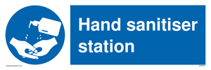 Hand sanitiser station sign 