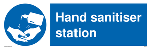 Hand sanitiser station sign 