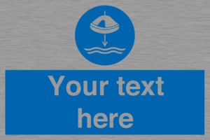 Custom Lower liferaft to the water in launch sequence