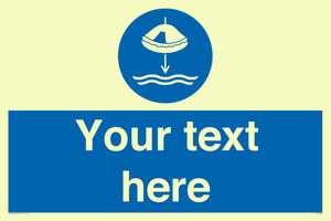 Custom Lower liferaft to the water in launch sequence