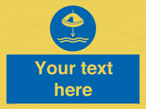 Custom Lower liferaft to the water in launch sequence