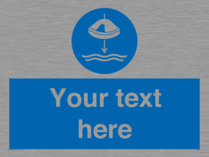 Custom Lower liferaft to the water in launch sequence