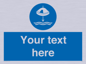 Custom Lower liferaft to the water in launch sequence