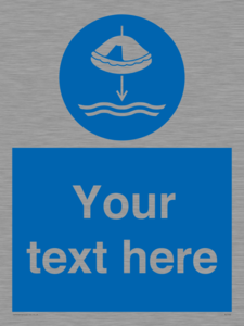 Custom Lower liferaft to the water in launch sequence