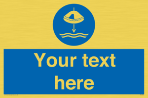 Custom Lower liferaft to the water in launch sequence