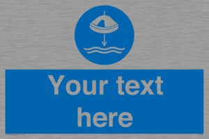 Custom Lower liferaft to the water in launch sequence