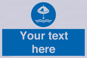 Custom Lower liferaft to the water in launch sequence