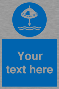 Custom Lower liferaft to the water in launch sequence