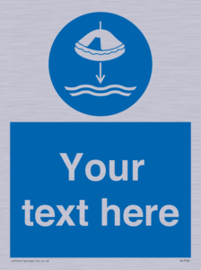 Custom Lower liferaft to the water in launch sequence