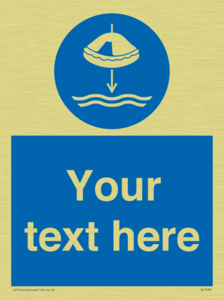 Custom Lower liferaft to the water in launch sequence