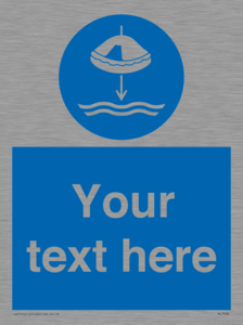 Custom Lower liferaft to the water in launch sequence