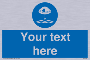 Custom Lower liferaft to the water in launch sequence