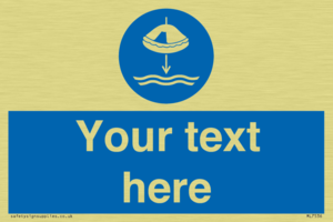 Custom Lower liferaft to the water in launch sequence