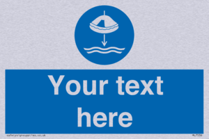 Custom Lower liferaft to the water in launch sequence