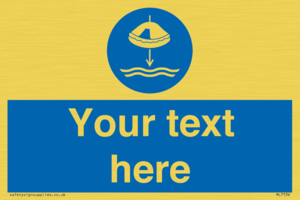 Custom Lower liferaft to the water in launch sequence