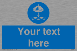 Custom Lower liferaft to the water in launch sequence