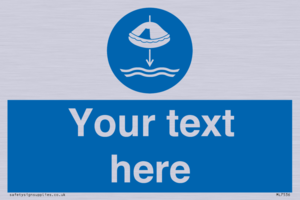 Custom Lower liferaft to the water in launch sequence