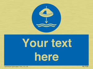 Custom Lower liferaft to the water in launch sequence