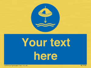 Custom Lower liferaft to the water in launch sequence