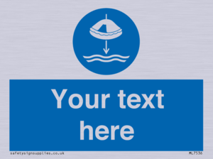 Custom Lower liferaft to the water in launch sequence