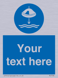 Custom Lower liferaft to the water in launch sequence