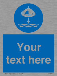 Custom Lower liferaft to the water in launch sequence