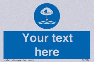 Custom Lower liferaft to the water in launch sequence