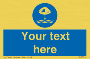 Custom Lower liferaft to the water in launch sequence