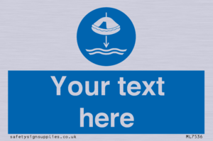 Custom Lower liferaft to the water in launch sequence