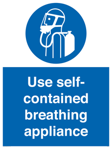 Use self-contained breathing appliance