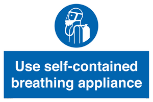 Use self-contained breathing appliance