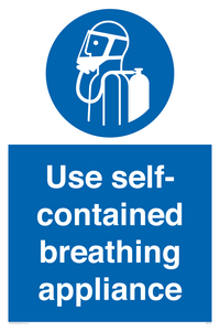 Use self-contained breathing appliance