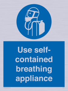 Use self-contained breathing appliance