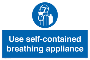 Use self-contained breathing appliance