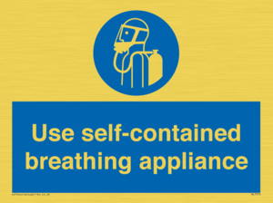 Use self-contained breathing appliance