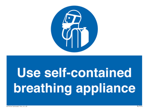 Use self-contained breathing appliance