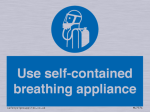 Use self-contained breathing appliance