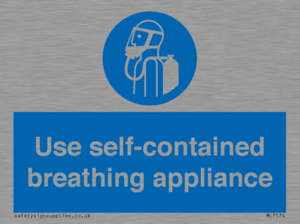 Use self-contained breathing appliance