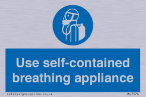 Use self-contained breathing appliance
