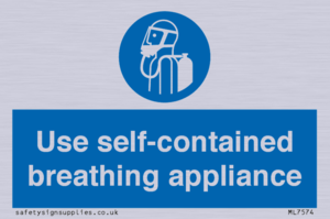Use self-contained breathing appliance