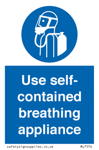 Use self-contained breathing appliance