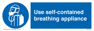 Use self-contained breathing appliance