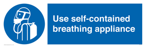 Use self-contained breathing appliance
