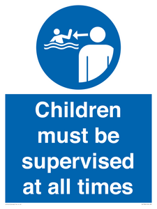 Children must be supervised at all times