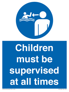 Children must be supervised at all times