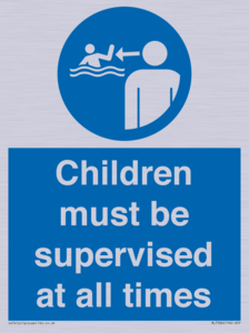 Children must be supervised at all times