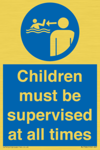 Children must be supervised at all times