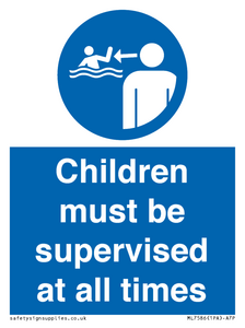 Children must be supervised at all times