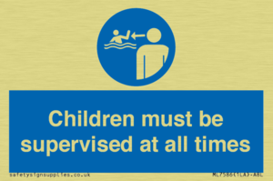 Children must be supervised at all times