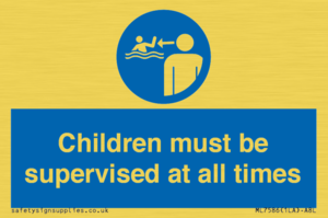 Children must be supervised at all times
